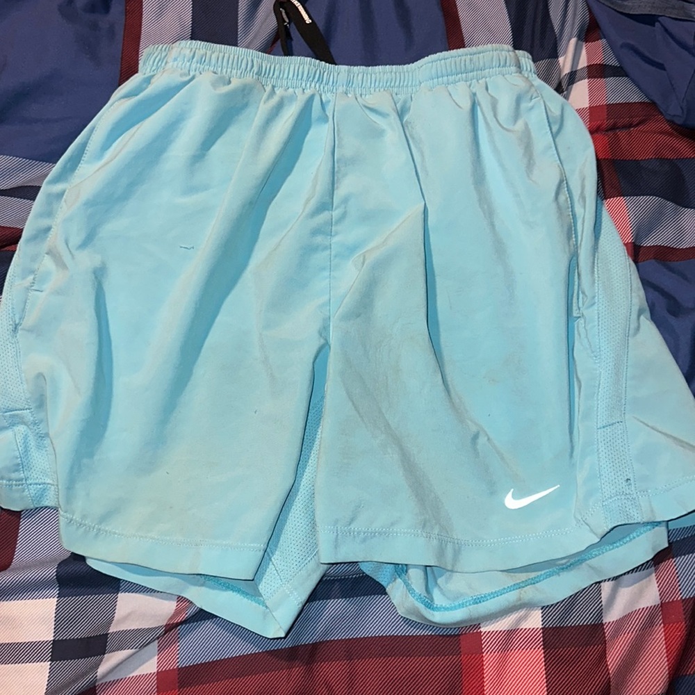 Powder Blue Nike running shorts
